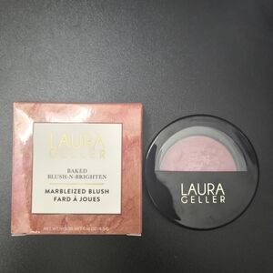 Laura Gellar Baked Blush-n-Brighten Marbleized Blush in Pink Buttercream NIB